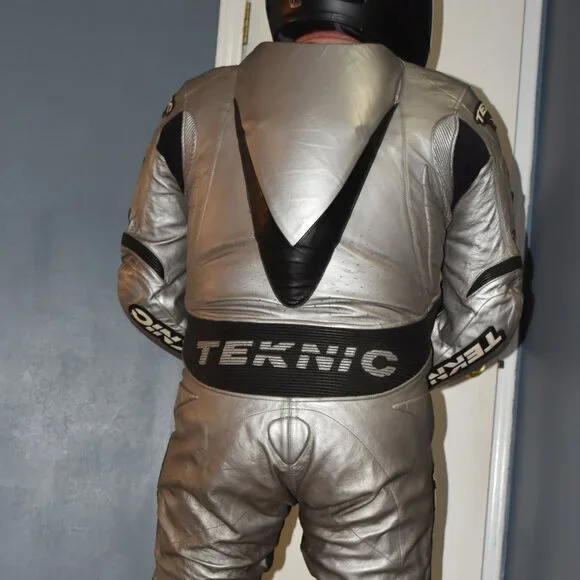 Teknic leather motorcycle suit, kangaroo hide, size US 44 - Picture 14 of 16